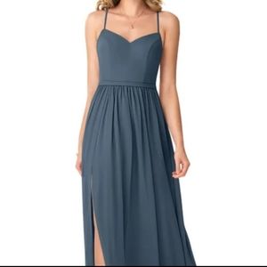 Azazie Shelly bridesmaid dress in neptune
